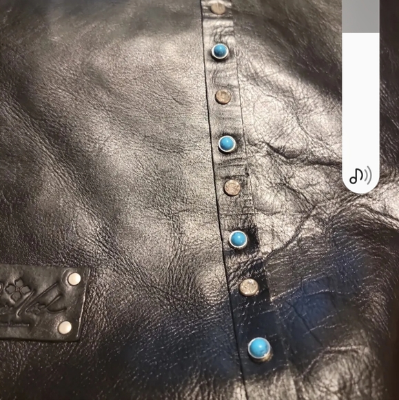 PATRICIA NASH BENVENUTO Black Large Tote With Turquoise And Crystal Details - Picture 3 of 10